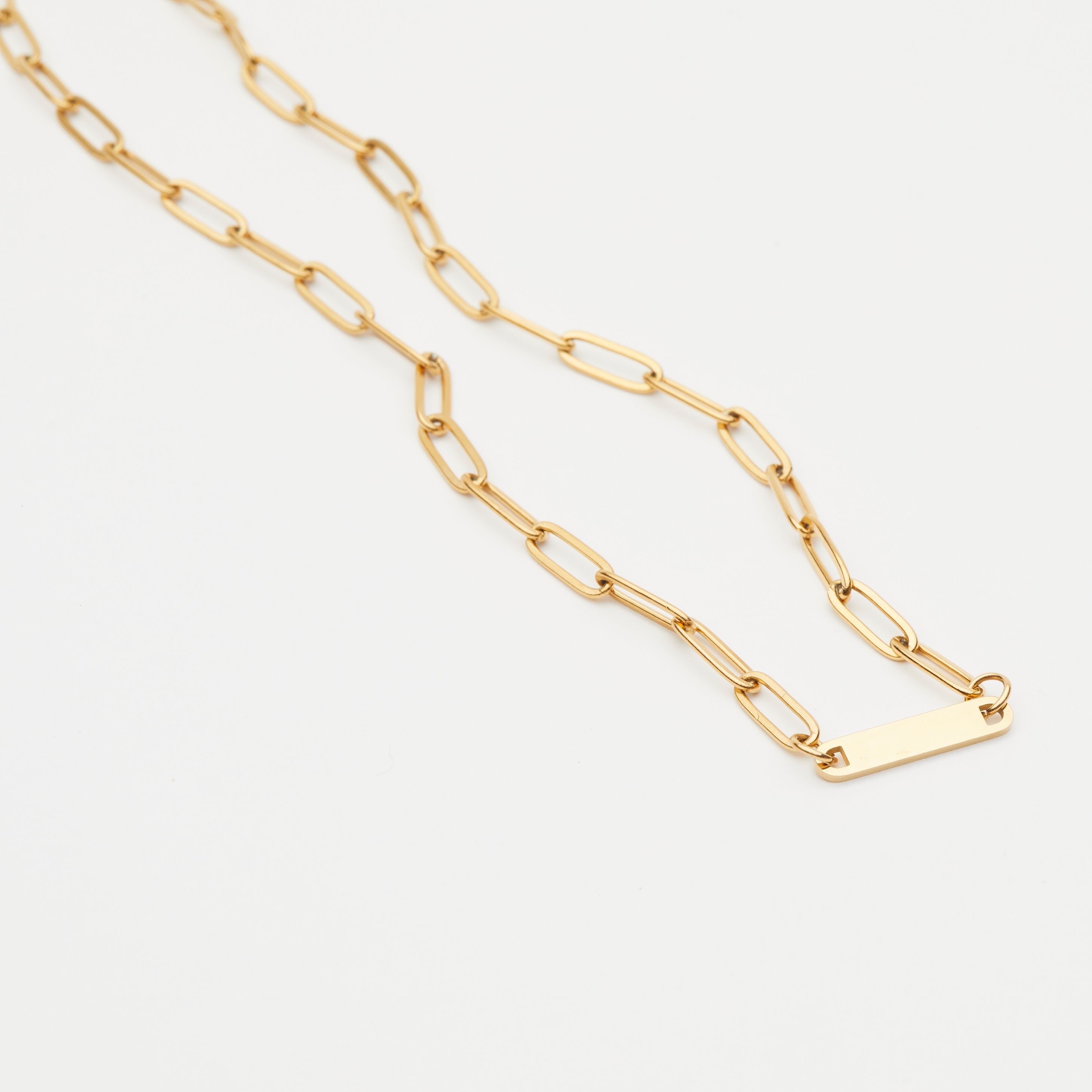 Custom | Paperclip Bar Necklace