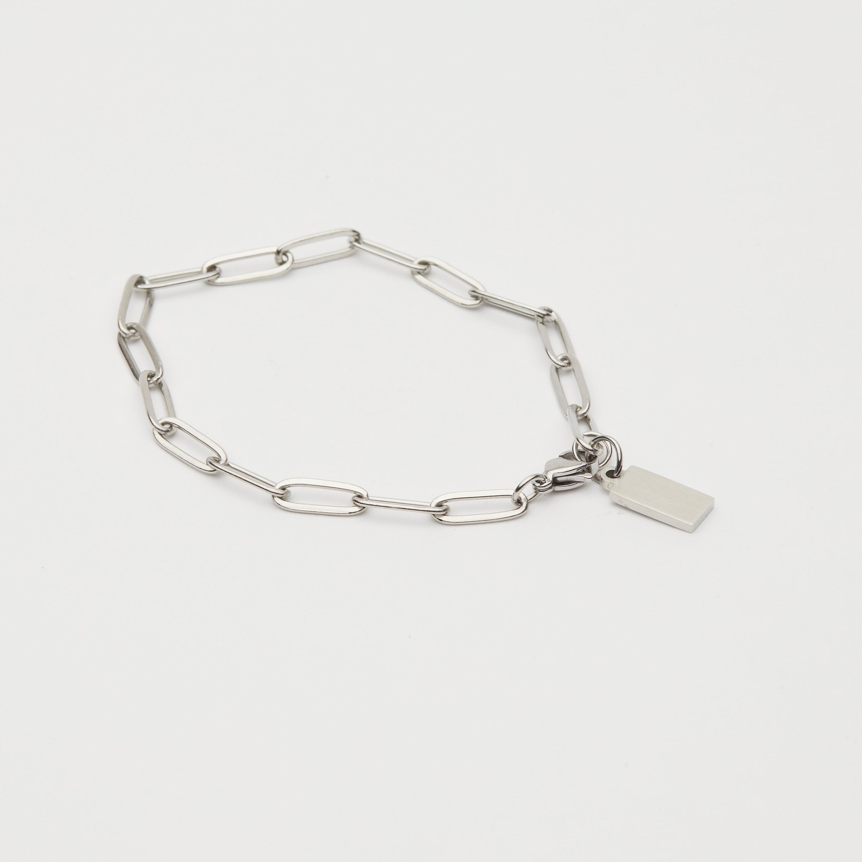 Custom | Paperclip Tag Bracelet