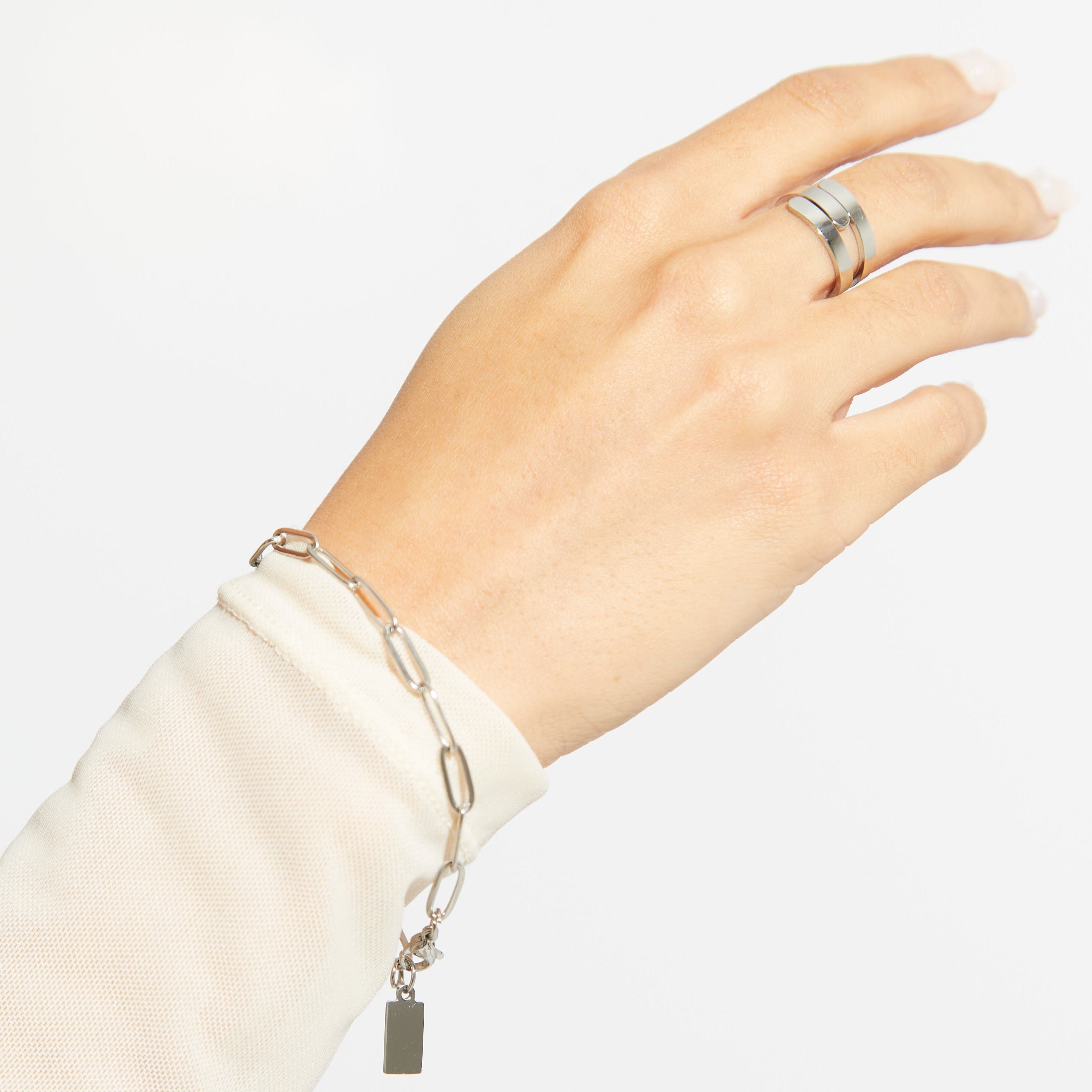 Custom | Paperclip Tag Bracelet