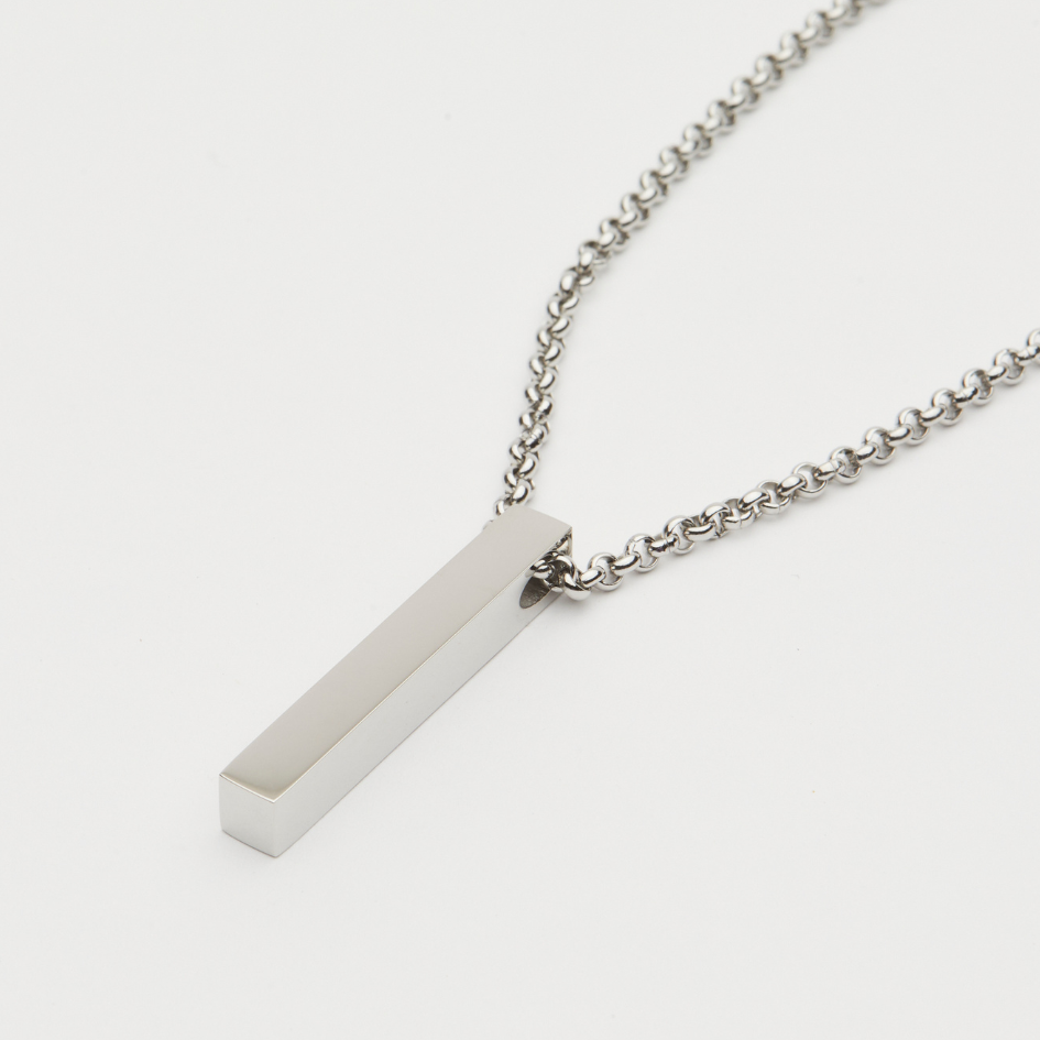 Custom | Mens Vertical Bar Necklace