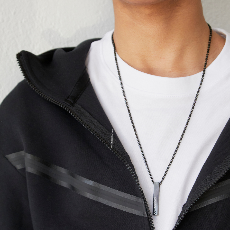 Custom | Mens Vertical Bar Necklace